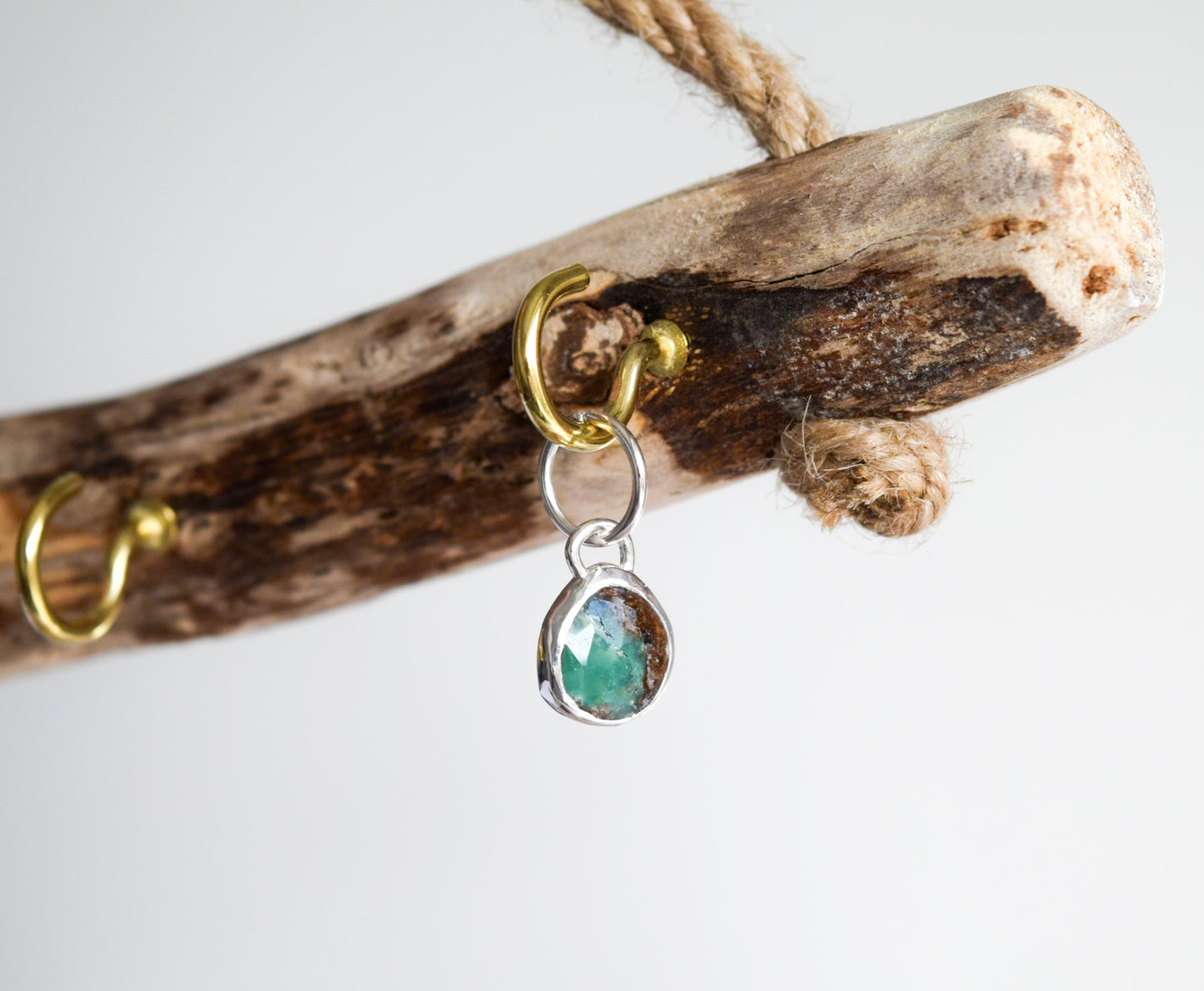 Chrysoprase Sterling Silver Belly Ring