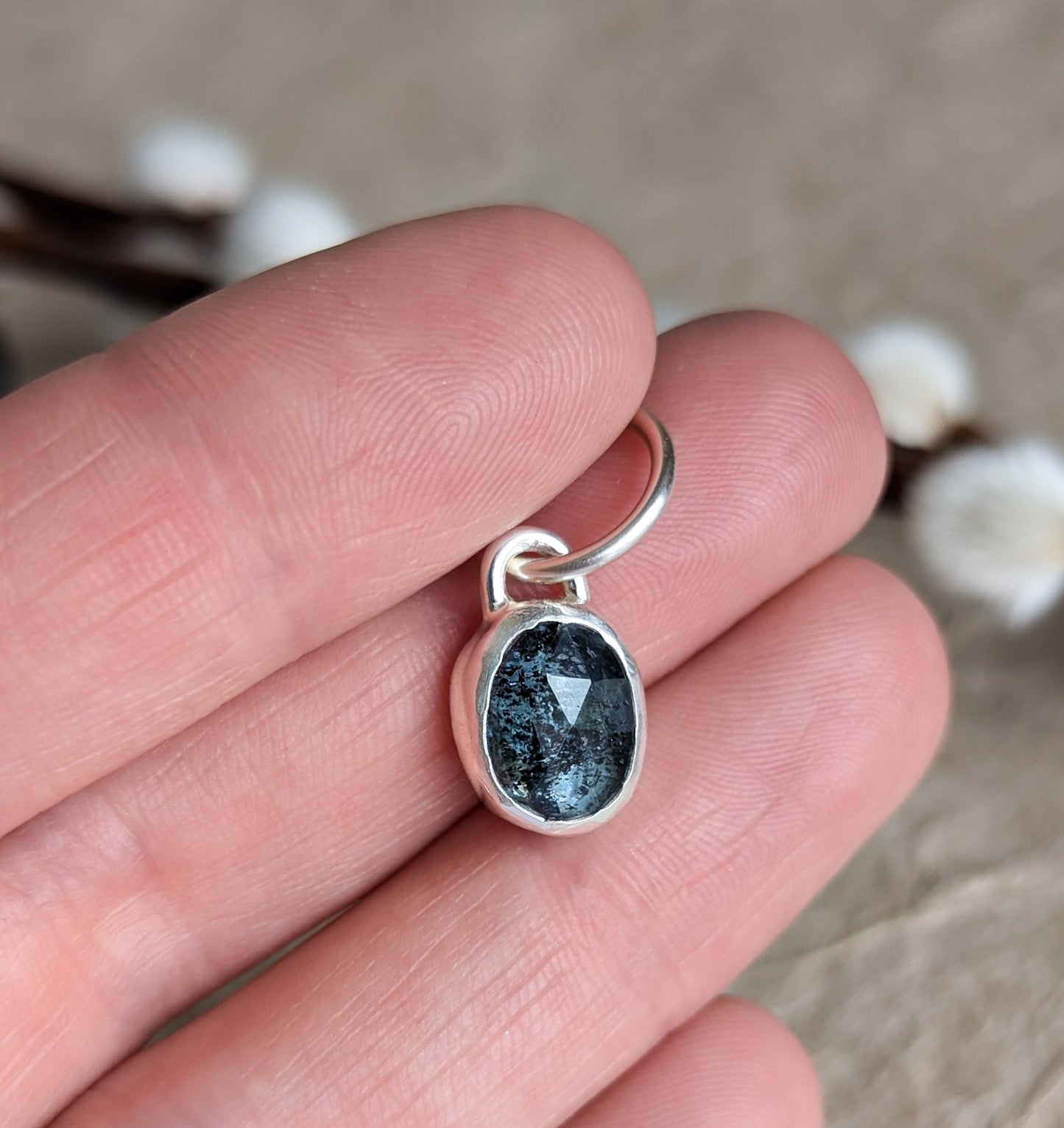 Blue Apatite Sterling Silver Belly Ring